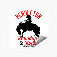 Pendleton Roundup & Rodeo Since 1910 Square Sticker