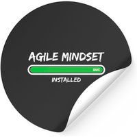 Scrum Agile Mindset Project Management Sticker