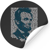 Abraham Lincoln Gettysburg Address History Sticker — Stickers & Decals