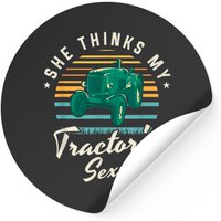 She Thinks My Tractor's Sexy Farmer Sticker — Stickers & Decals