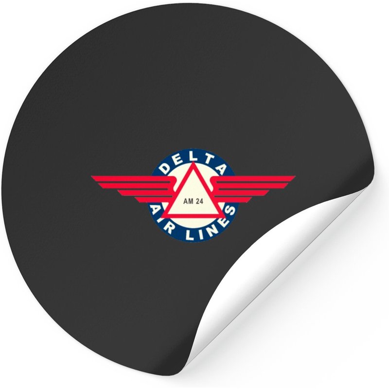 Autocollant Delta Airlines - Style carré classique — Autocollants et stickers