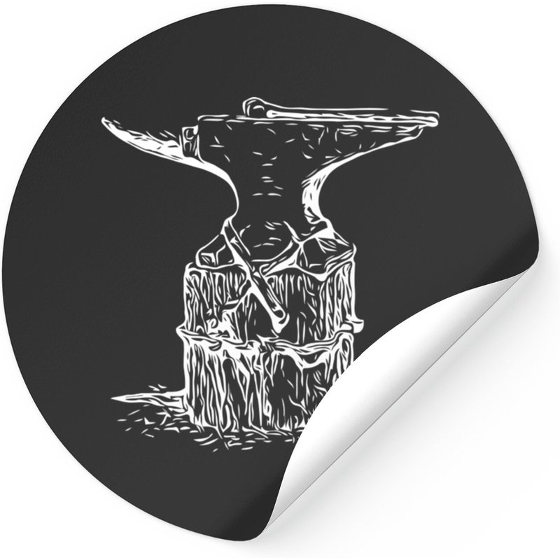 Distressed Vintage Blacksmith Anvil Sticker — Stickers & Decals