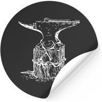 Distressed Vintage Blacksmith Anvil Sticker