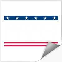 America First Sticker - Classic Square Design