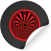 Man In The Maze Sticker - Classic Square Style — Stickers & Decals