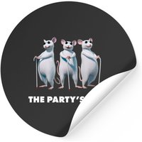 Shrek Blind Mice The Party's Here Poster Sticker — Stickers & Decals