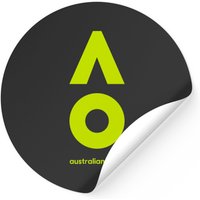 Australian Open Logo Sticker - Classic Square Design — Stickers & Decals