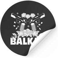 Balkan Sticker - Classic Square Design — Stickers & Decals