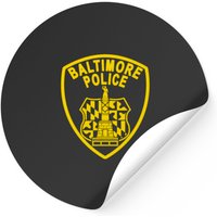 Autocollant de la police de Baltimore - Style carré classique — Autocollants et stickers