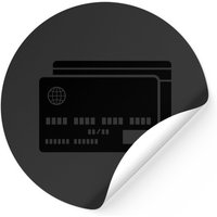 Autocollant de cartes bancaires - Style carré avec finition brillante — Autocollants et stickers
