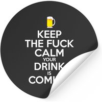 Autocollant Bartender Keep Calm Beer Drinking