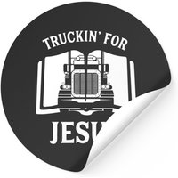Christian Trucker Truckin For Jesus Sticker — Stickers & Decals