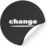 Autocollant Change pour Noir - Décalque Vinyle Personnalisable