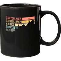 Mug Souvenir Vintage Moab Big 5 Parc National de l'Utah — Tasses et gobelets