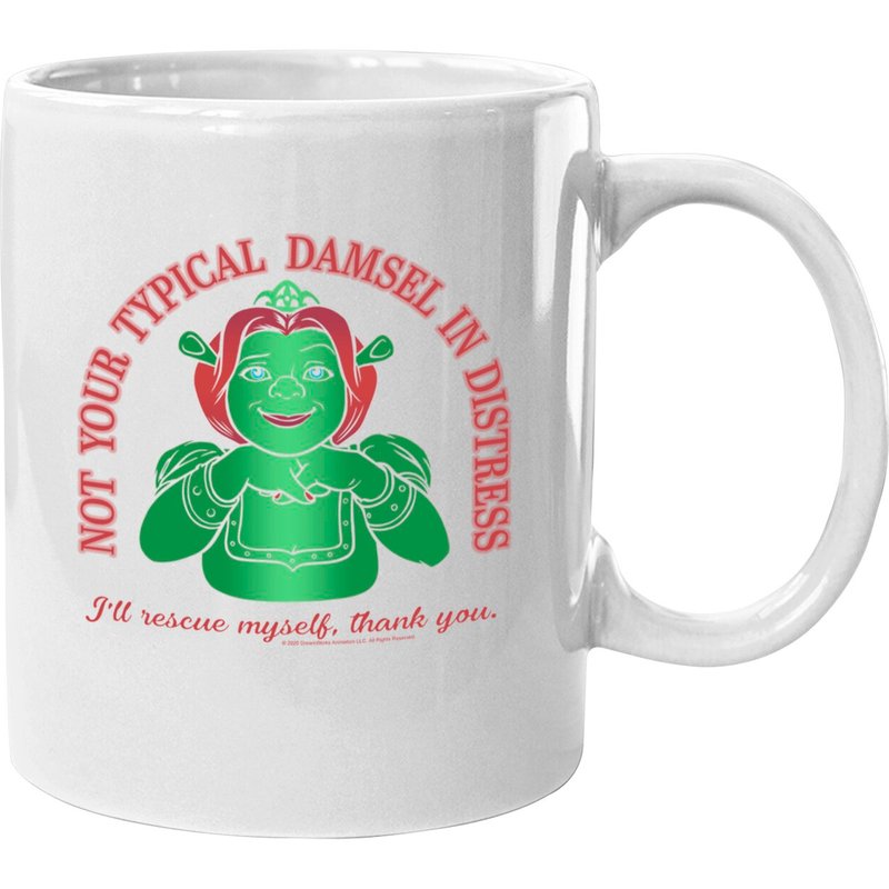 Shrek Fiona Not Your Typical Damsel In Distress Mug — Mugs & Tumblers