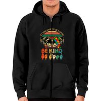Hoodie Zippé Papillon - Design Soyez Gentil pour Unisexe — Sweats à capuche pour hommes
