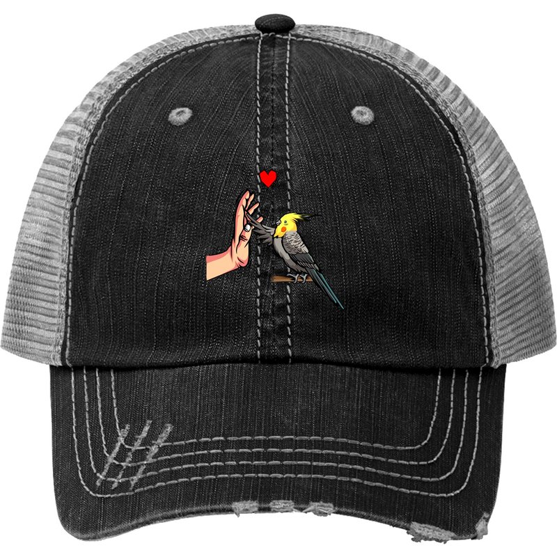 Casquette Trucker Cockatiel Mignonne pour Amateurs d'Oiseaux — Casquette de baseball