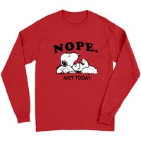 T-shirt à manches longues Snoopy Nope Not Today pour unisexe