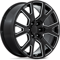 Roues Performance Replicas PR199 Noir Brillant Milled 22x9