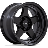 KMC Wheel KM728 Lobo Matte Black 17x8.5 5x127 -10 Offset