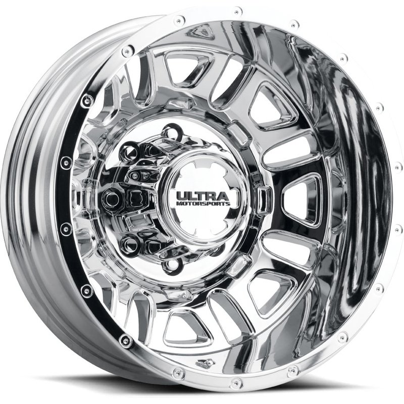 Ultra 003RC Hunter Dually Chrome Wheels - 17x6.5 - 8x200 Bolt Pattern — Wheels & Rims