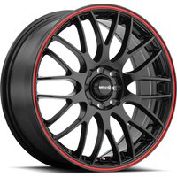 Maxxim 42B Maze Noir avec Rouge Jantes 18x7.5 5x100