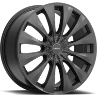 Roues Motiv 436B Noires 16x7.5 - Motif 5x110, Dégagement 38