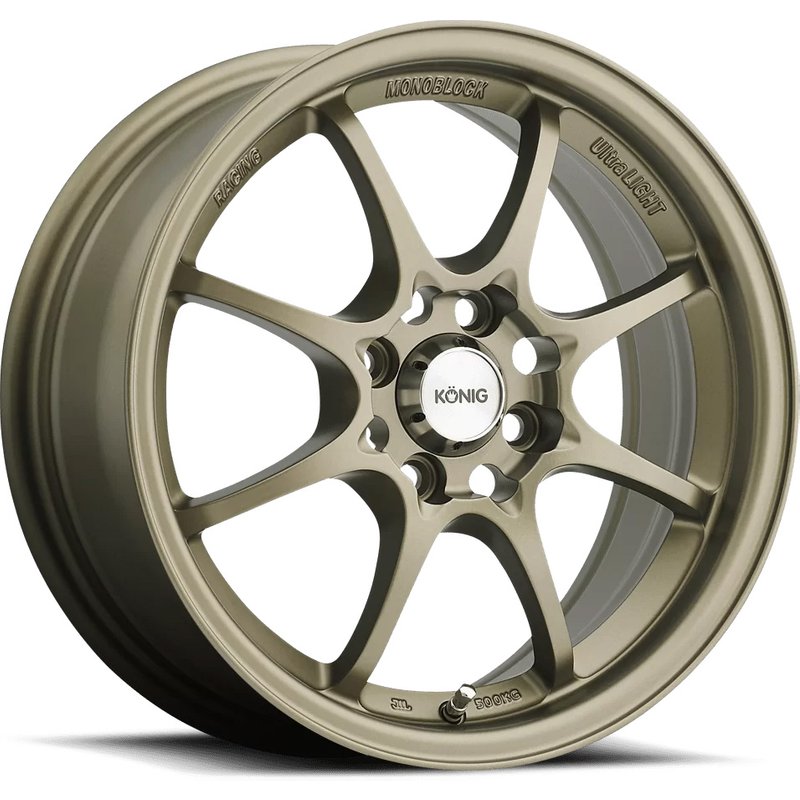 Roues Konig 72BZ Helium Bronze - 15x6.5 - Motif de boulons 4x100