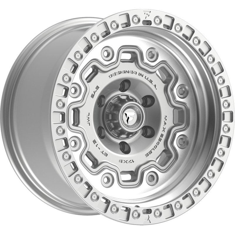Fittipaldi Offroad FT100MS Silver Machined Wheels - 17x9 -5x127