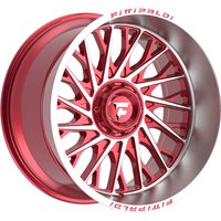 Fittipaldi Offroad FA08MR Roue Machinée Rouge - 22x12 - 6x135 -44 Dégagement — Roues et jantes
