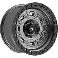 Fittipaldi Offroad FT100AB Gunmetal Wheel with Black Ring - 17x9 — Wheels & Rims