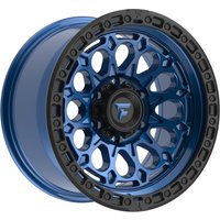 Roues Fittipaldi Offroad FT101BLB Bleu et Noir 17x9 -12 Offset