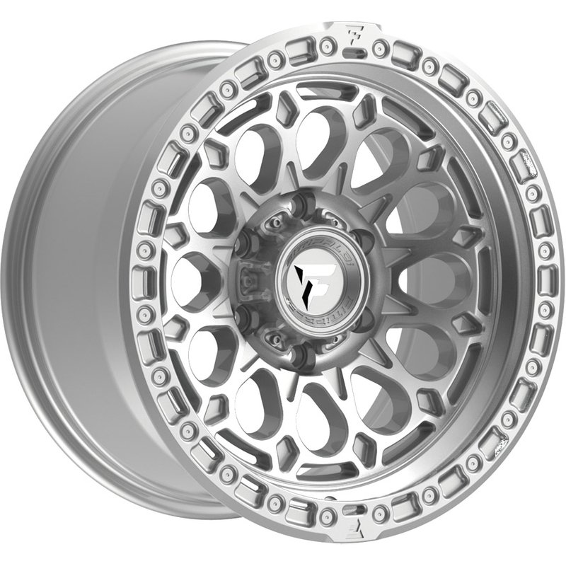 Roues Fittipaldi Offroad FT101MS Silver Machined - 17x9 - 5x127 — Roues et jantes
