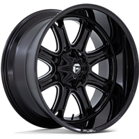 Roues Fuel Darkstar Gloss Black Milled - 20x10 - 5x114.3 -18 Offset