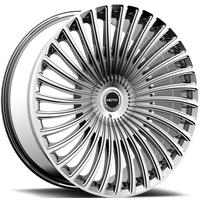 Motiv 438C Chrome Wheels - 22x9 - 6x135 Bolt Pattern - 25 Offset