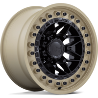 Roues Black Rhino Alpha Noires Mat avec Bord Sable - 17x9 — Roues et jantes