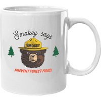 Smokey The Bear Mugs - Customizable Ceramic Mug — Mugs & Tumblers