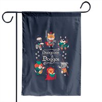 Dungeons & Doggos Garden Flags for Dungeons And Dragons