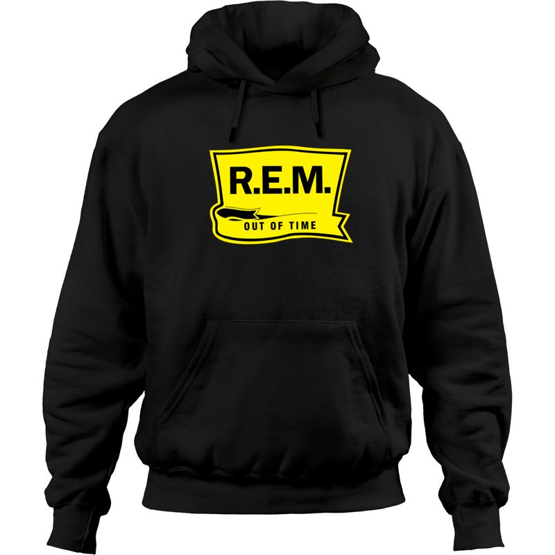 Hoodie Unisexe Noir R.E.M. Out Of Time — Sweats à capuche pour hommes