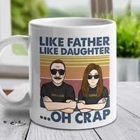 Father And Daughter The Legend And The Legacy Personalized Mug — Mugs & Tumblers
