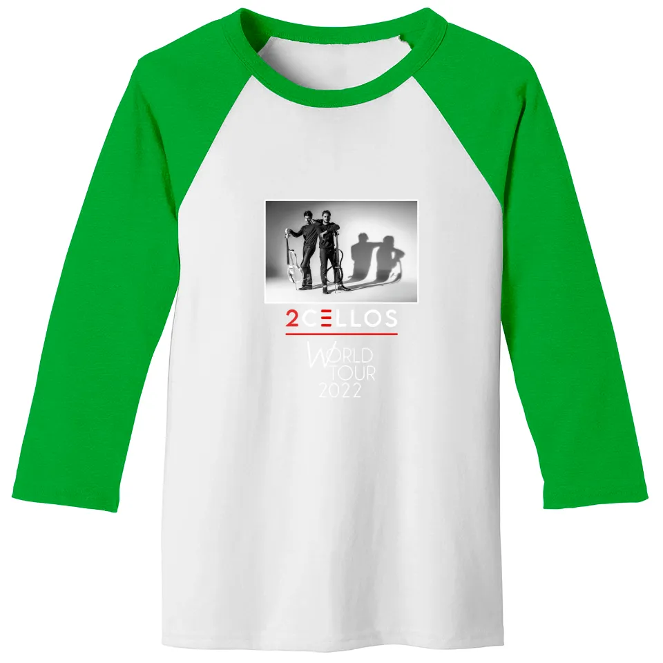 2CELLOS US Tour 2022 Unisex Baseball Tees for Men — Mens T Shirts