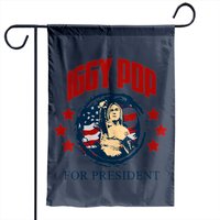 Iggy Pop for President Garden Flags - Double-Sided Print