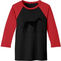 T-shirts de baseball Greyhound pour hommes en noir/rouge