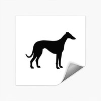 Greyhound Stickers - Classic Square Design