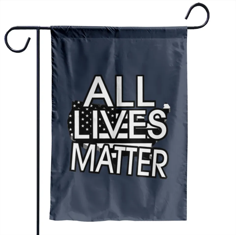 Drapeaux de jardin All Lives Matter pour usage extérieur — Drapeaux décoratifs