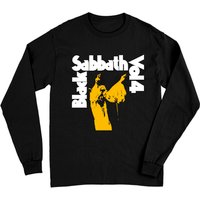 Black Sabbath Vol. 4 Vintage Coal Long Sleeve T-Shirt — Mens T Shirts