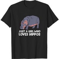 Hippo Girl Just a Girl Who Loves Hippos T-shirt for Men