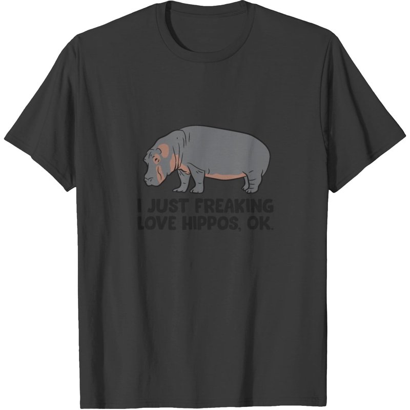 T-shirt pour hommes I Just Love Hippos — T-shirts pour hommes