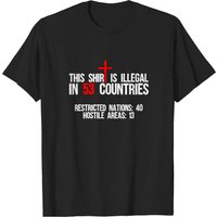 T-shirt pour hommes : Ce t-shirt est illégal dans 53 pays — T-shirts pour hommes