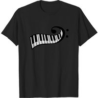 Piano Keys Piano Clef T-Shirt for Men